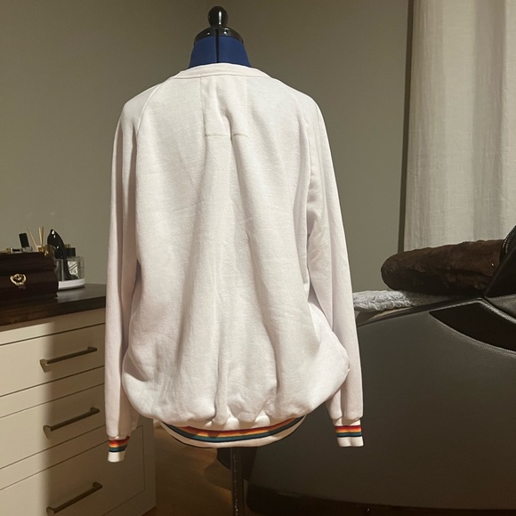 Aviator Nation White Crewneck Sweatshirt Size XLarge - Picture 4 of 10